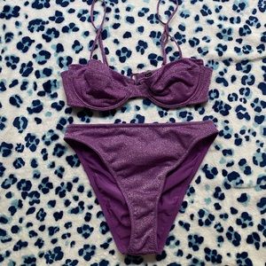 glitter TRIANGL swimsuit ☂️